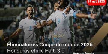 Éliminatoires Coupe du monde 2026 : Haïti s’est fait cuisinée par le Honduras