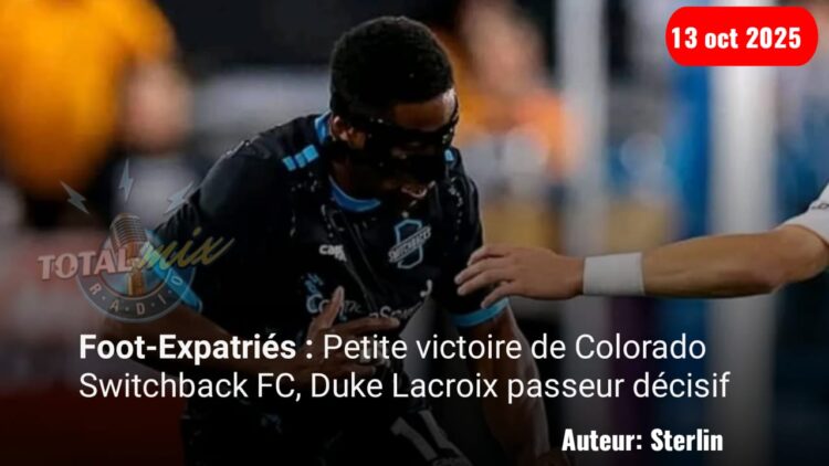 Foot-Expatriés : Petite victoire de Colorado Switchbacks FC, Duke Lacroix passeur décisif