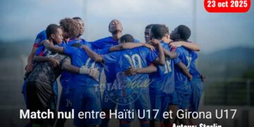 Préparation Coupe du monde : Match nul entre la sélection haïtienne U17 et Girona U17