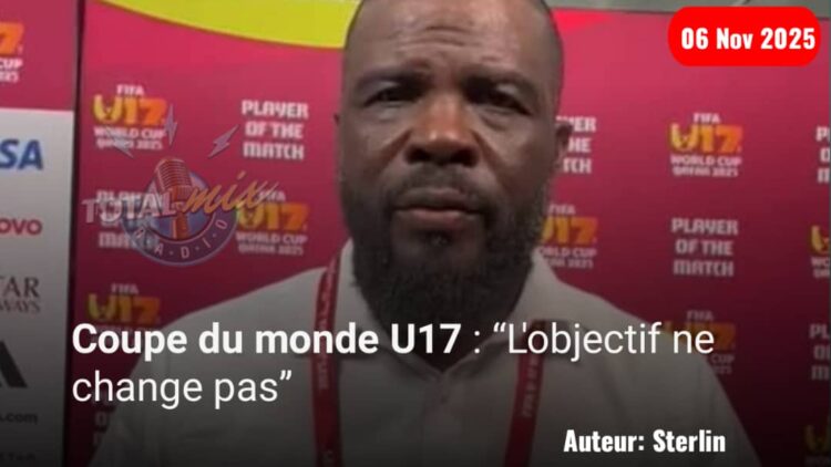 Coupe du monde U17 : Arthur Alcimé promet un meilleur match de l’équipe face à l’Angleterre