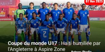 Coupe du monde U17 : Haïti humiliée par l’Angleterre à Aspire Zone
