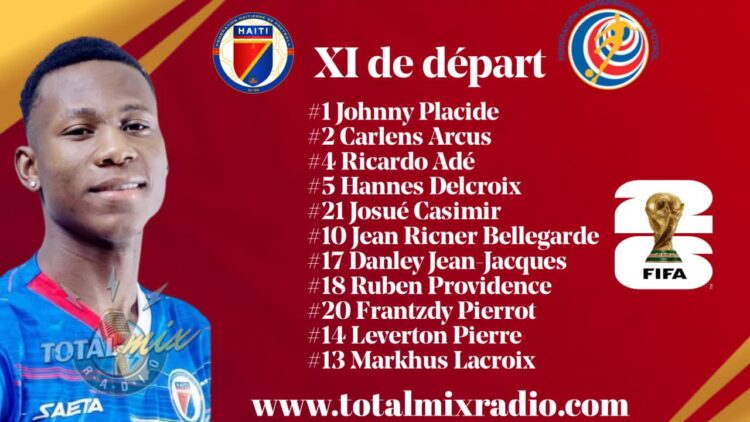 Éliminatoires CDM 2026 : Haïti vs Costa Rica, Bellegarde sur le terrain, Nazon sur le banc