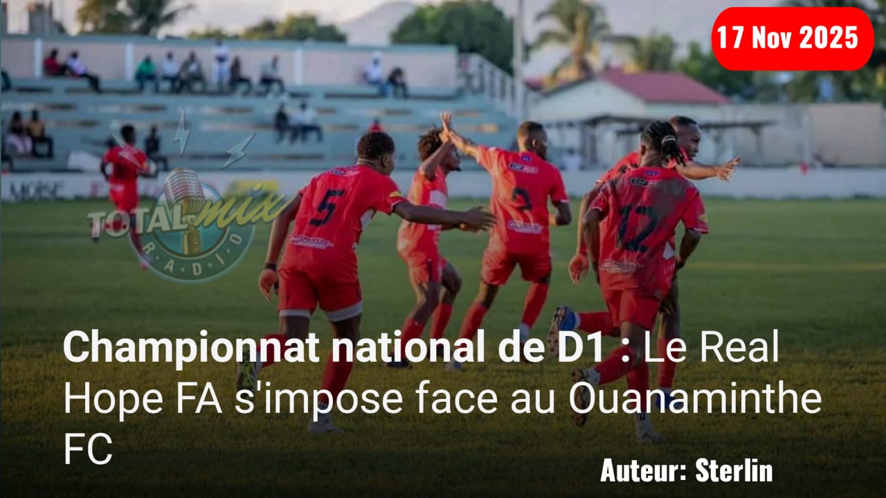 Championnat national : Le Real Hope FA à la première place