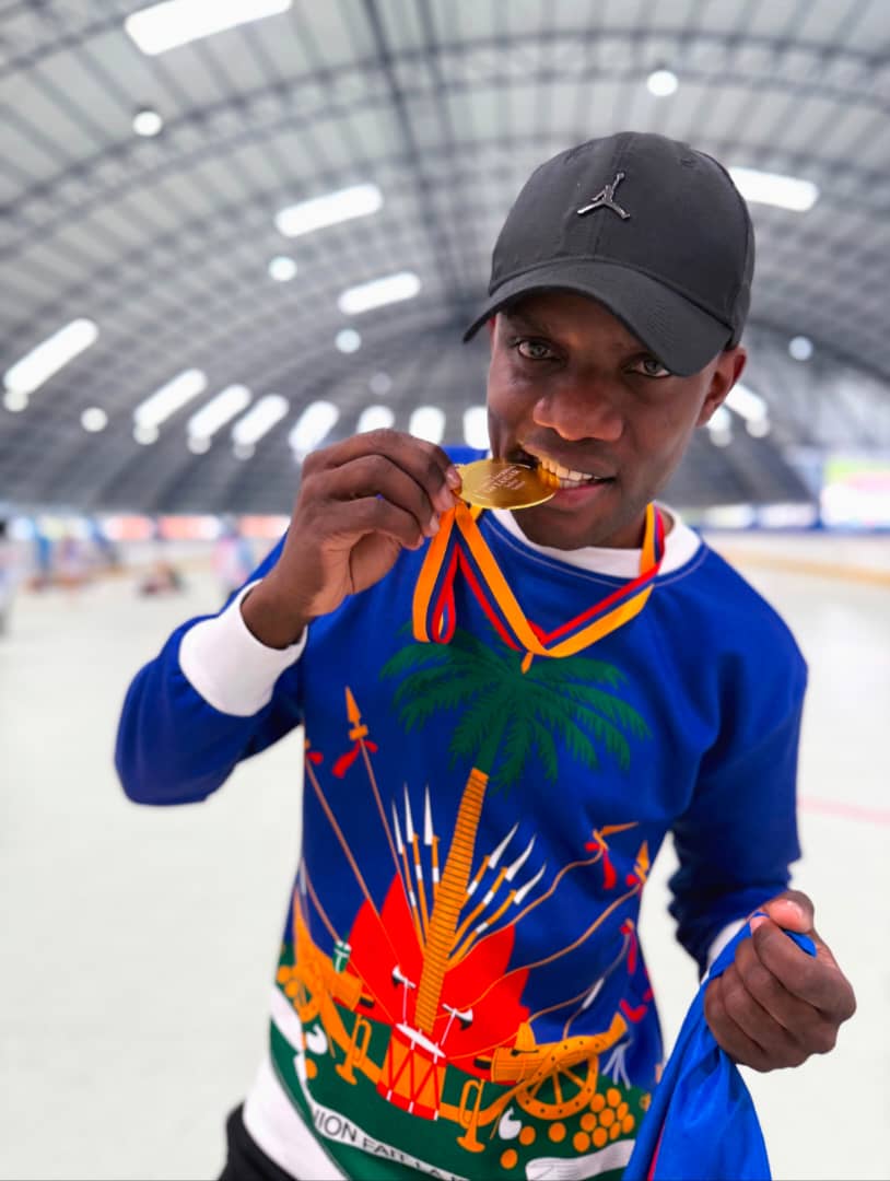 Patinage : Gesny Pierre-Louis remporte une médaille d’or en Équateur