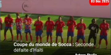 Coupe du monde de socca : Deuxième défaite d’Haïti