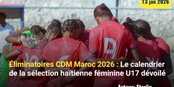 Éliminatoires CDM 2026 : Le calendrier de la sélection haïtienne féminine U17 dévoilé