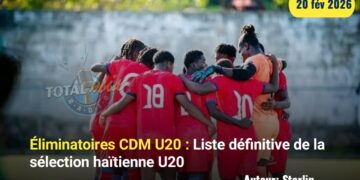 Éliminatoires CDM U20 : Une liste de 21 joueurs pour défendre les couleurs d&rsquo;Haïti