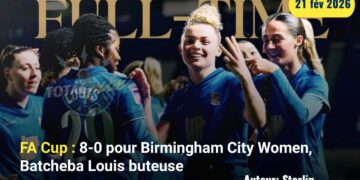 FA Cup : 8-0 pour Birmingham City Women, Batcheba Louis a vu double