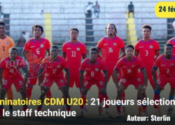Éliminatoires CDM U20 : Vingt-et-un acteurs pour qualifier Haïti pour la deuxième phase des éliminatoires