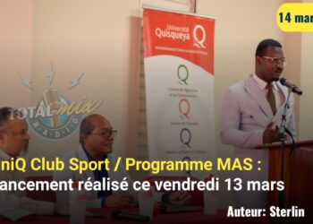 UniQ Club Sport – Programme MAS : Un merveilleux projet portant la touche de Pedro Cédemé lancé à l’UniQ le 13 mars 2026