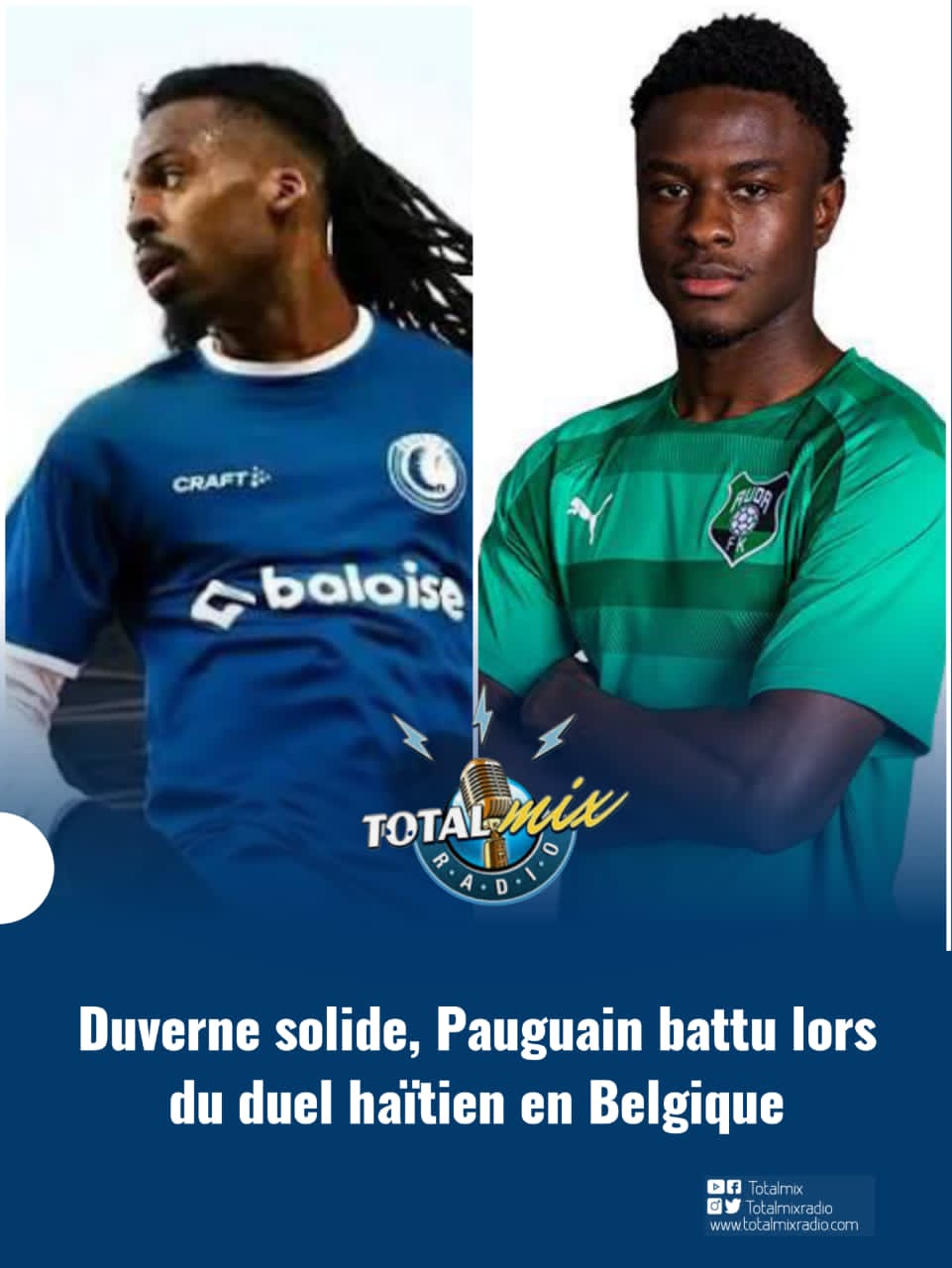Duverne solide, Pauguain battu lors du duel haïtien en Belgique