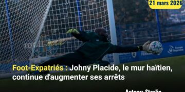 Foot-Expatriés : Johny Placide, le mur haïtien, continue d&rsquo;augmenter ses arrêts 