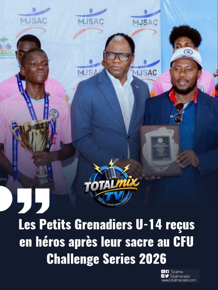 Les Petits Grenadiers U-14 reçus en héros après leur sacre au CFU Challenge Series 2026